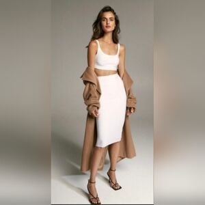 Babaton Cream Pencil Skirt